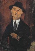 Amedeo Modigliani Portrait of paul Guillaume (mk39) oil painting on canvas